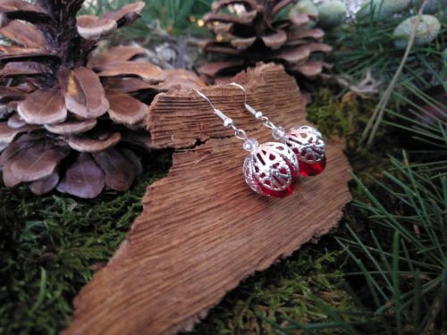 Boucles d’oreilles Fraise