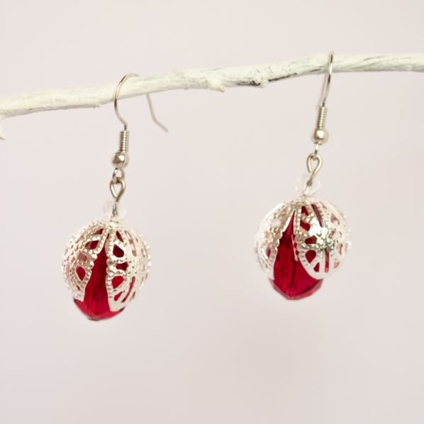 Boucles d’oreilles Fraise